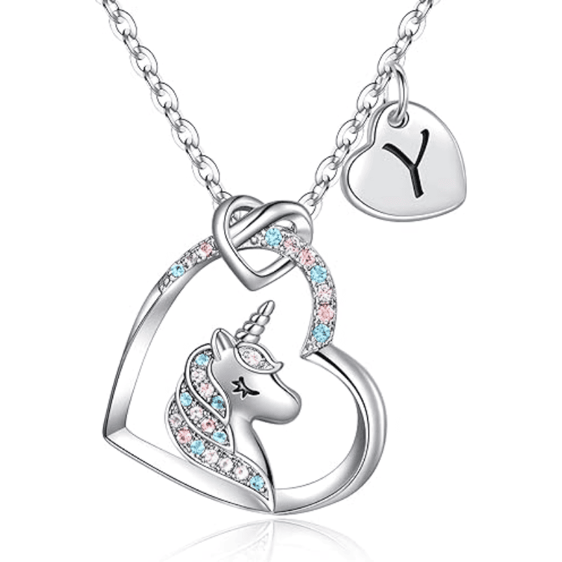 Rainbow Wish Initial Necklace