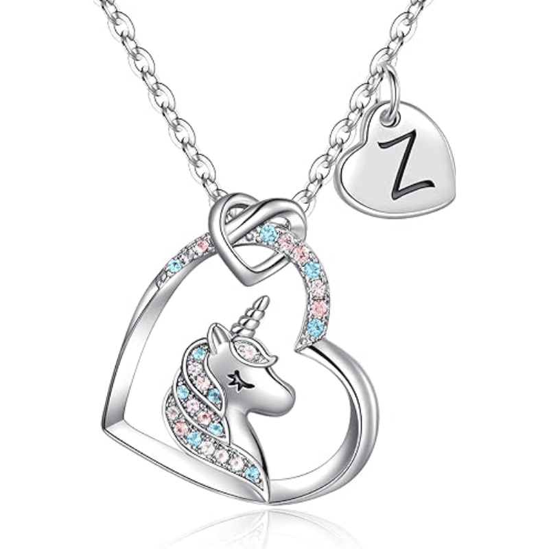 Rainbow Wish Initial Necklace