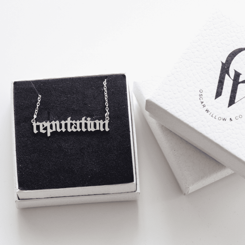 taylor swift reputation necklace ネックレス Taylor Swift - Reputation - Album Cover Art Pendant Necklace