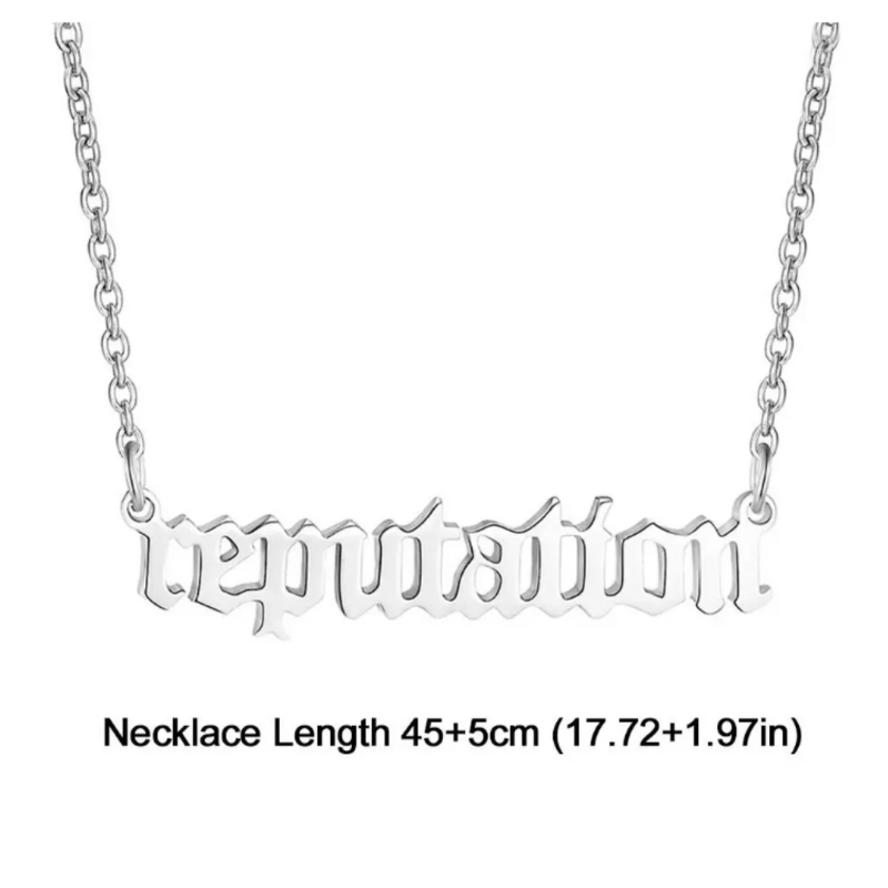 Taylor Swift inspired 'Reputation' Necklace  Oscar Willow & Co   