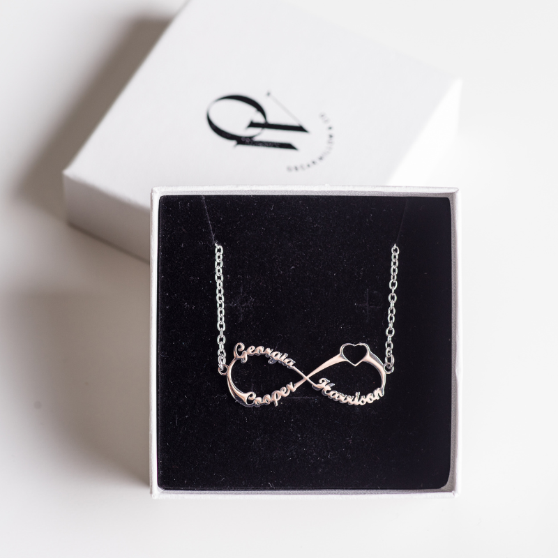 Infinity Love Name Necklace  Oscar Willow & Co   