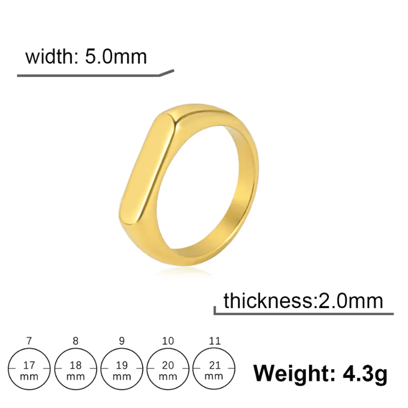 Sleek Curve Ring