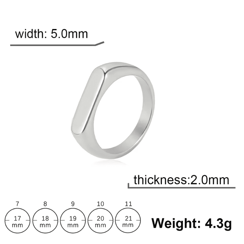 Sleek Curve Ring