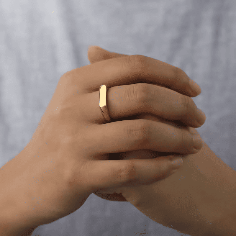 Sleek Curve Ring