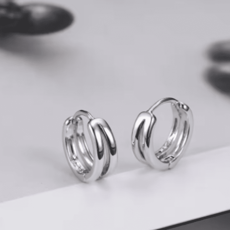 Sleek Torque Earrings