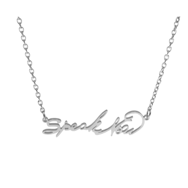 Taylor Swift inspired 'Speak Now' Necklace  Oscar Willow & Co Silver  