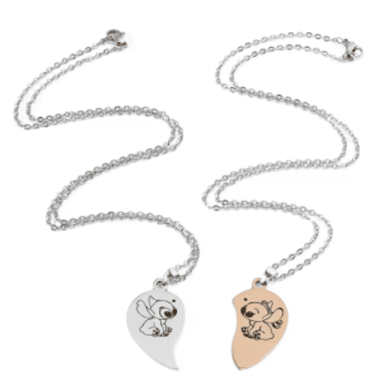 Stitch Together Heart Necklace