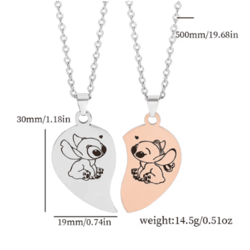 Stitch Together Heart Necklace