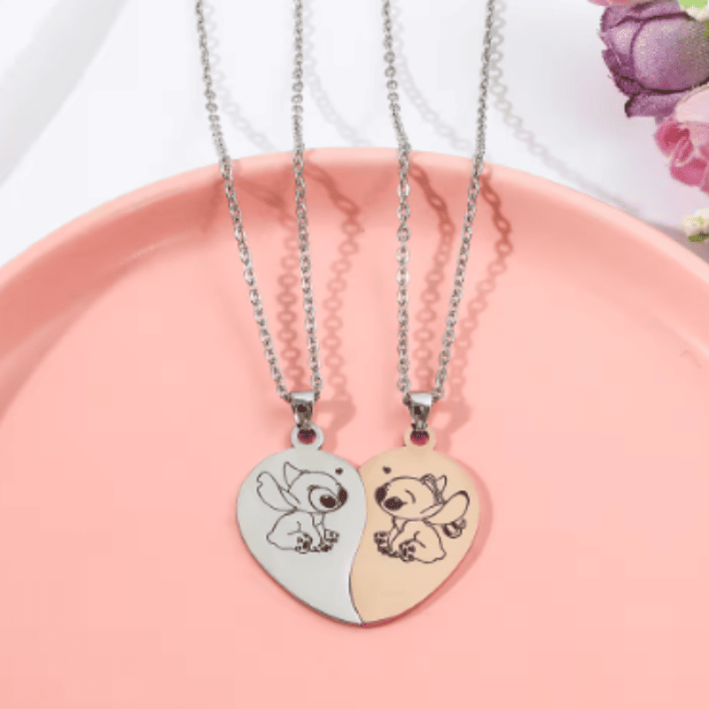 Stitch Together Heart Necklace