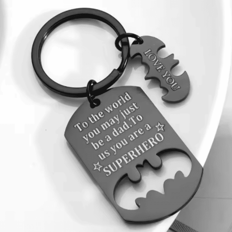 Superhero in Our Eyes Keychain