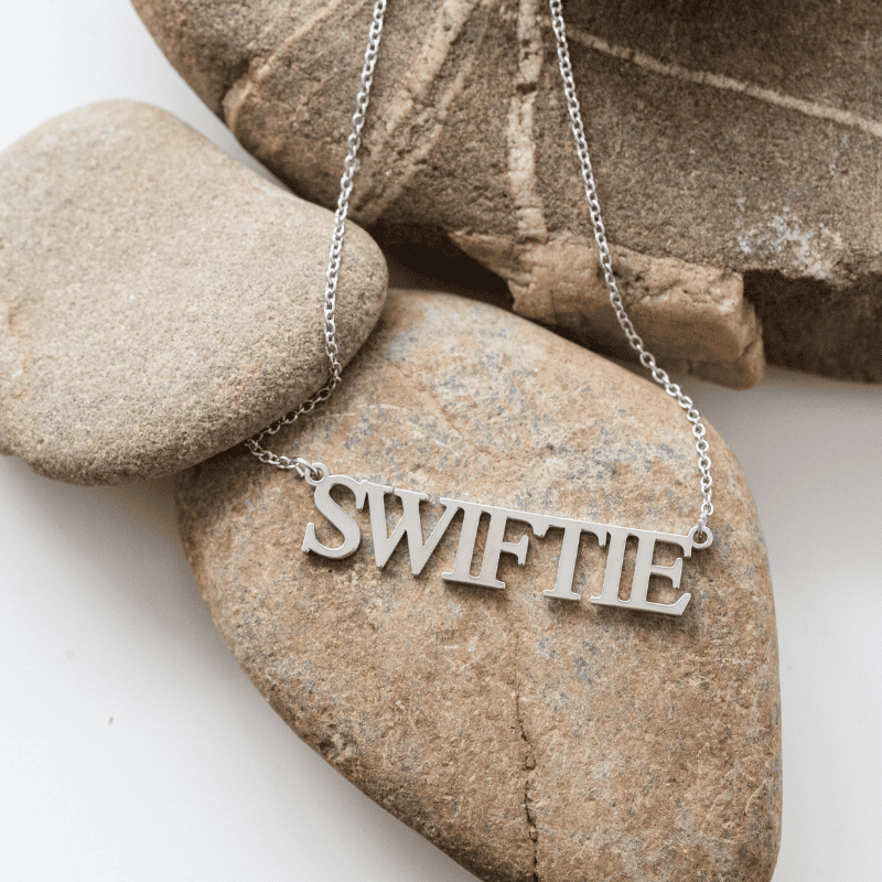 Taylor Swift inspired 'Swiftie' Necklace  Oscar Willow & Co Silver  