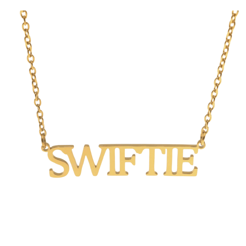 Taylor Swift inspired 'Swiftie' Necklace  Oscar Willow & Co Gold  