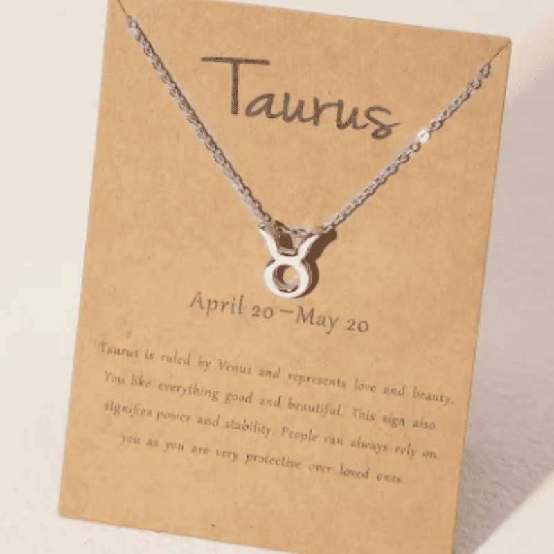 Taurus "The Steadfast Star" Zodiac Necklace