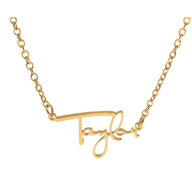 Taylor Swift inspired 'Taylor' Necklace  Oscar Willow & Co Gold  