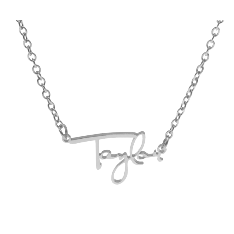 Taylor Swift inspired 'Taylor' Necklace  Oscar Willow & Co Silver  