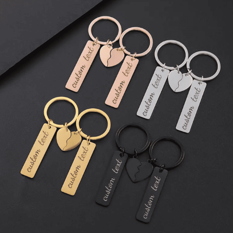 Together Apart Personalised Keychain Set