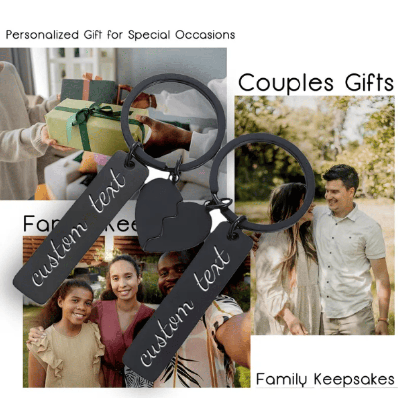Together Apart Personalised Keychain Set