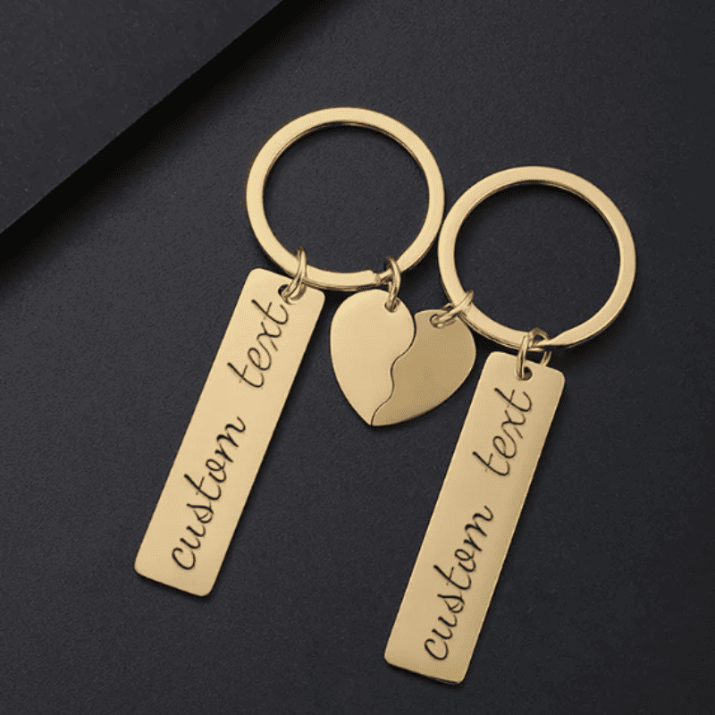 Together Apart Personalised Keychain Set