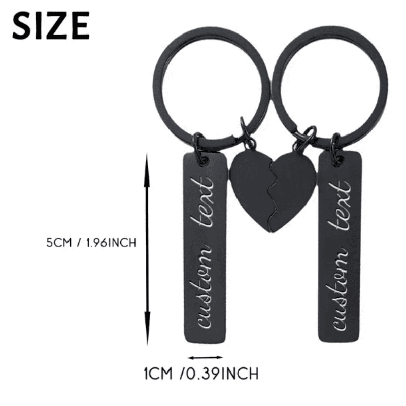 Together Apart Personalised Keychain Set