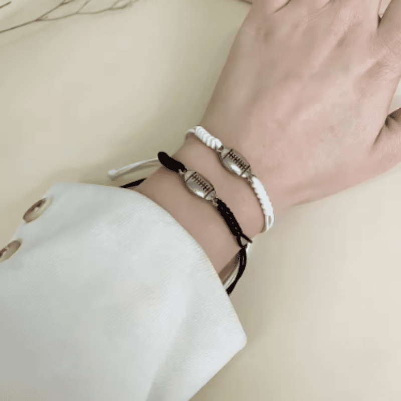 Unbreakable Bond Football Bracelet Set