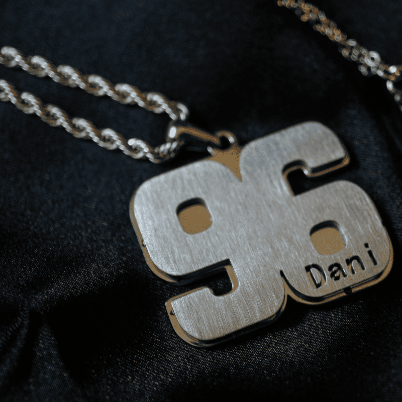 Basketball Number Necklace