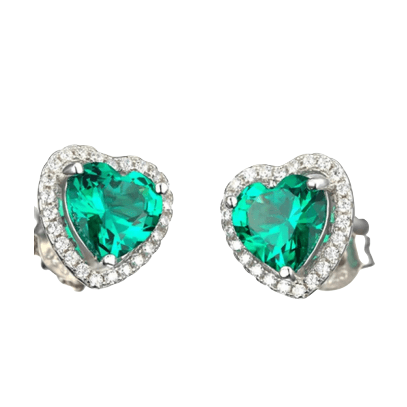 Emerald Endless Love Earrings  Oscar Willow & Co   