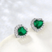 Emerald Endless Love Earrings  Oscar Willow & Co   