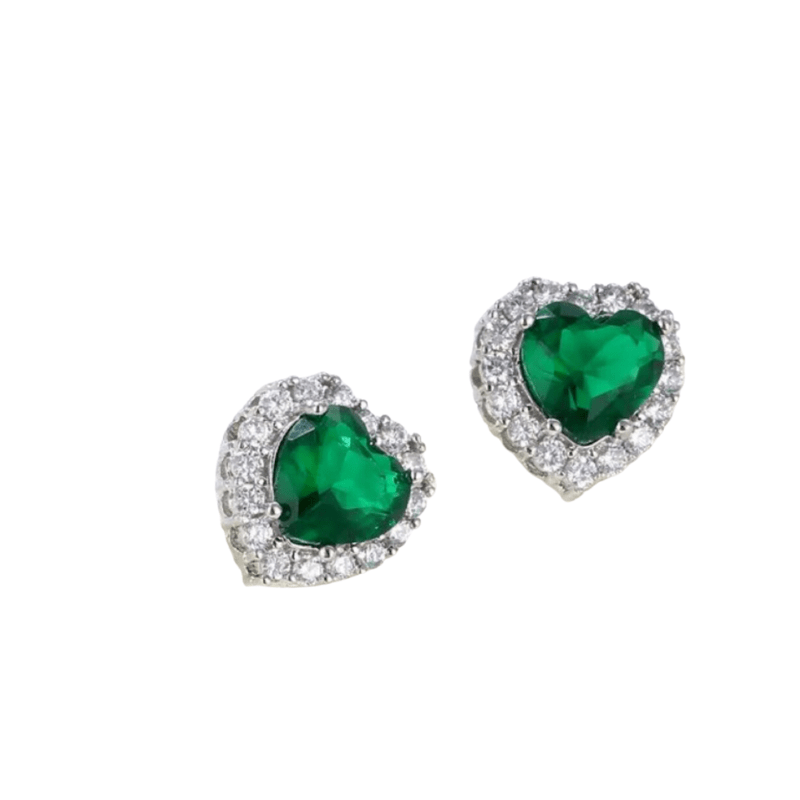 Emerald Endless Love Earrings  Oscar Willow & Co   