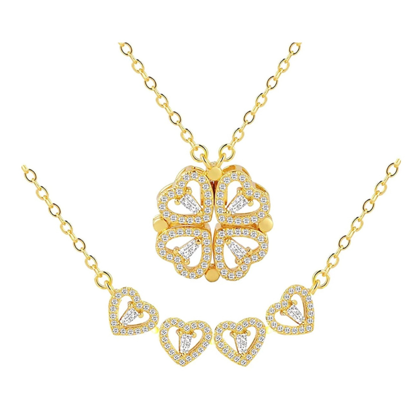 Lucky Love Clover 2 in 1 Necklace