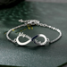 Infinity Love Name Bracelet  Oscar Willow & Co Silver  