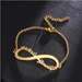 Infinity Love Name Bracelet  Oscar Willow & Co Gold  