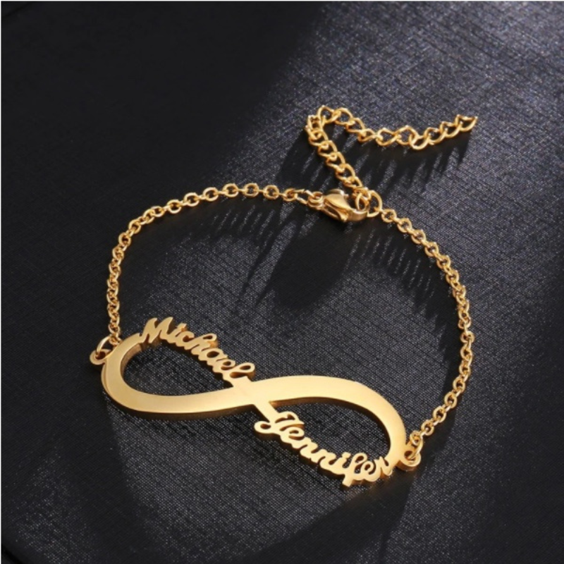 14k Solid Gold Initial Bracelet – Henri Noël