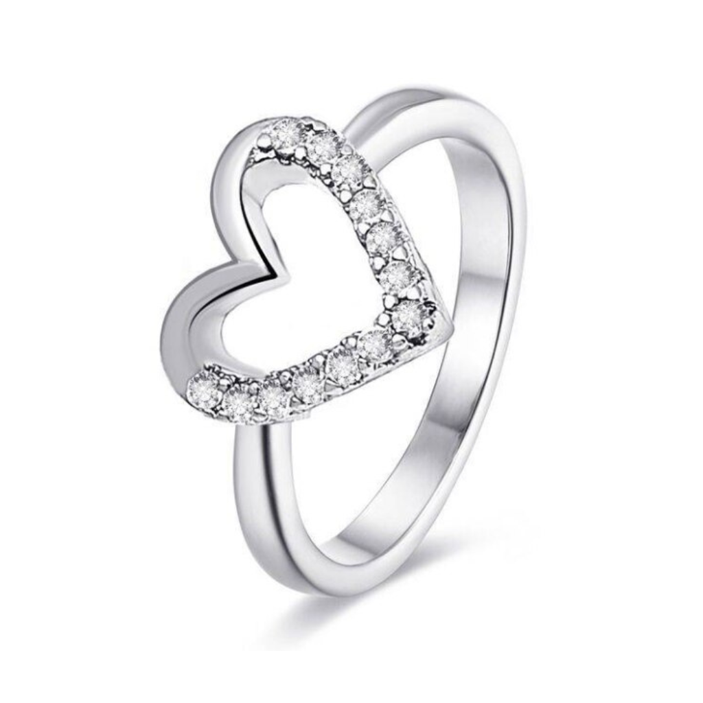 14K Yellow Gold Diamond Heart Ring 0.33ctw - Manhattan Jewelers