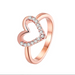 Lucky Love Heart Ring  Oscar Willow & Co Rose Gold  