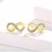 Infinity Love Earrings  Oscar Willow & Co Gold  