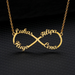 Infinity Love Name Necklace  Oscar Willow & Co Gold  