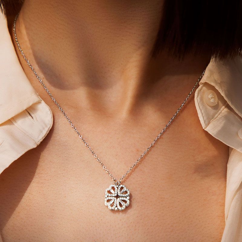 Lucky Love Clover 2 in 1 Necklace