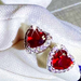 Ruby Endless Love Earrings  Oscar Willow & Co   