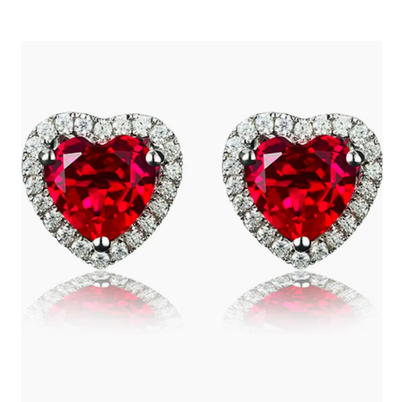 Ruby Endless Love Earrings  Oscar Willow & Co   